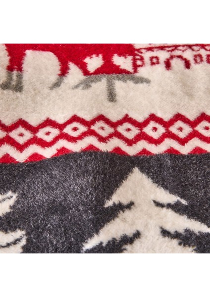 Soft Nordic Pamuklu Tv Battaniyesi - Kırmızı / Yeşil - 130X170 cm modelleri