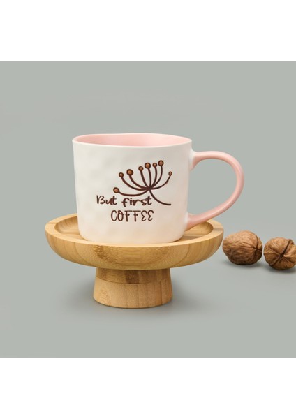 Kitchen It's Coffee Time Kupa - Beyaz / Pembe - 415 ml fiyatları