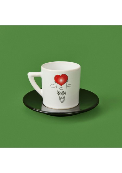 LMB-I02 Sevgi Temalı 2'li Fincan Takımı - Renkli - 90 ml modelleri