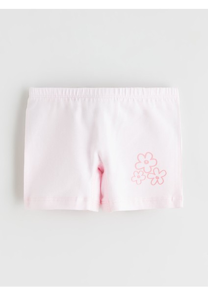 Yeni Sezon Beli Lastikli Çiçek Baskılı Kız Çocuk Boxer 3'lü fiyatları