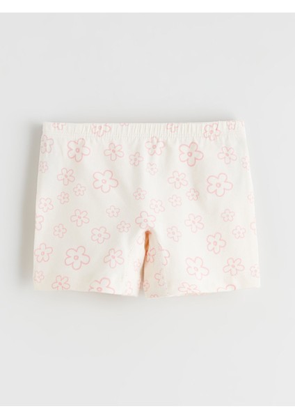 Yeni Sezon Beli Lastikli Çiçek Baskılı Kız Çocuk Boxer 3'lü fırsatları