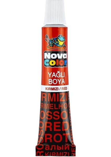 Nova Color Yağlı Boya 12 Adet Tüp Kırmızı