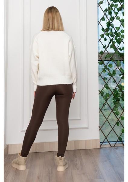 Yuvarlak Yaka Yumoş Triko Kazak 258181 modelleri