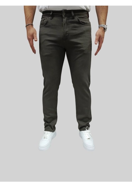 Erkek Enjoy Regular Fit Ligralı Koyu Gri Kot Pantolon