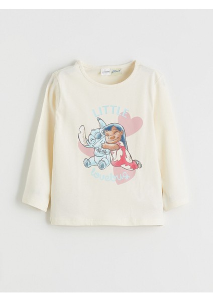 Yeni Sezon Bisiklet Yaka Stitch Baskılı Kız Çocuk Pijama Takımı fiyatları