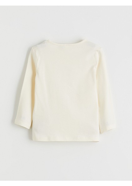 Yeni Sezon Bisiklet Yaka Stitch Baskılı Kız Çocuk Pijama Takımı fırsatları