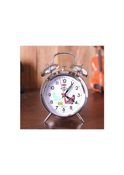 Nostaljik Gümüş Bakır Görünümlü Kurmalı Metal Çalar Saat Tavuklu Saat Anı Hatıra Saati fiyatları