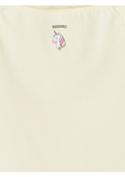 Yeni Sezon Askılı Kare Yaka Baskılı Kız Çocuk Atlet 2'li indirimleri