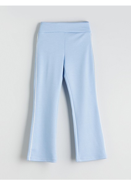 Yeni Sezon Beli Lastikli Ispanyol Paça Kız Çocuk Tayt