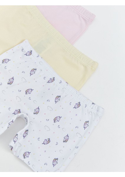 Yeni Sezon Baskılı Kız Çocuk Boxer 3'lü modelleri