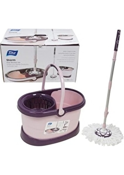 Storm Yeni Nesil Kovalı Vileda Paspas Dönerli Mop