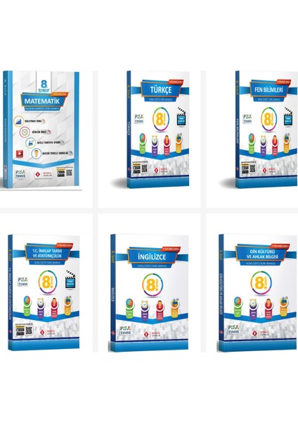 Sonuç 8.sınıf Tüm Dersler Modüler Set 6 Kitap Sonuç Yayınları