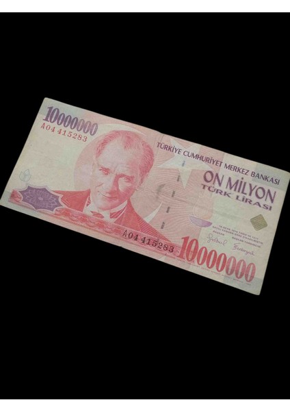 7. Emisyon 10.000.000 Türk Lirası Kağıt Koleksiyon Para Hobi Hediye Antika Darpane