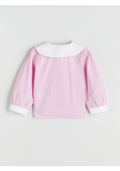 Yeni Sezon Bebe Yaka Ekose Kız Çocuk Gömlek fiyatları