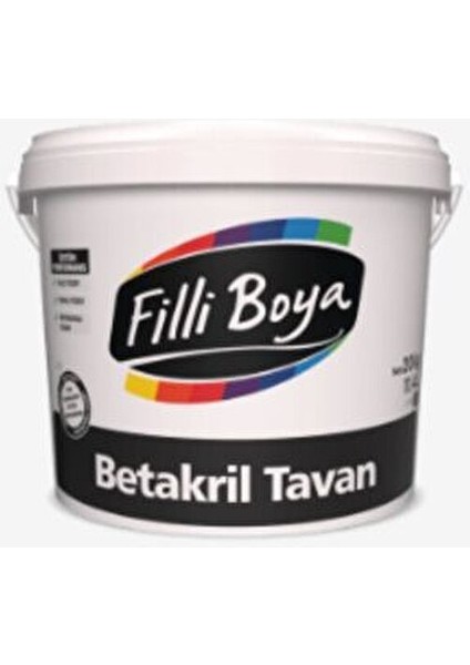 Betakril Tavan Boyası 10 kg İç Mekan Kullanımı için Beyaz Renk