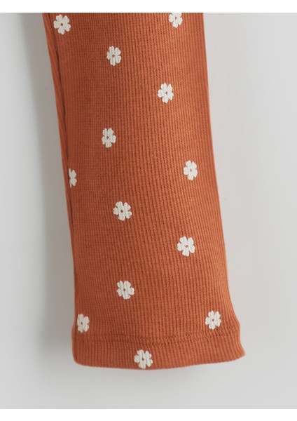 Yeni Sezon Beli Lastikli Çiçekli Kız Çocuk Tayt fiyatları