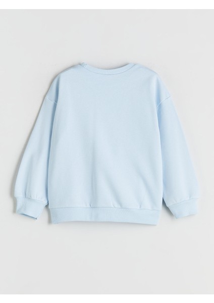 Yeni Sezon Bisiklet Yaka Lilo ve Stitch Baskılı Kız Çocuk Sweatshirt fiyatları