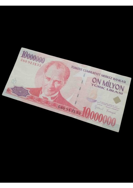 7. Emisyon 10.000.000 Türk Lirası Kağıt Koleksiyon Para Hobi Hediye Antika Darpane