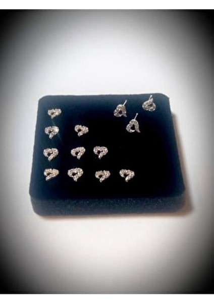 925 Ayar Gümüş Zirkon Taşlı Boş Kalp Hızma Kadınlar İçin Şık Aksesuar modelleri