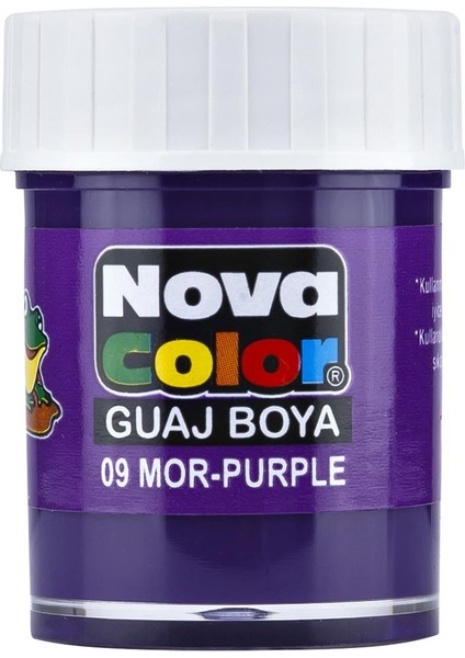 Nova Color Guvaş Boya Mor Şişe 12'li Paket
