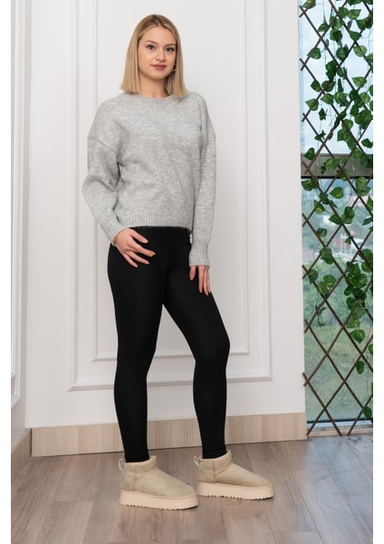 Yuvarlak Yaka Yumoş Triko Kazak 258181 modelleri