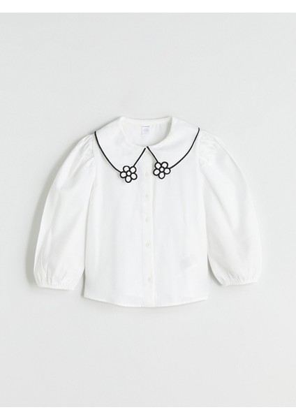 Yeni Sezon Bebe Yaka Kız Çocuk Gömlek