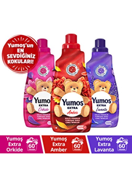 Amber 1ADET Orkide 1ADET Lavanta 1ADET 1440 ml ’un En Sevdiğiniz Kokuları