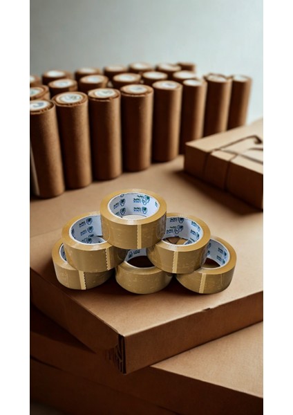 45 mm X100 Taba Renkli Hotmelt Koli Bandı -Kahverengi