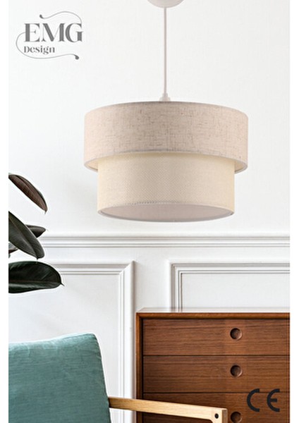 Kumaş Başlık 2 Katlı Pasta Avize Yatak Odası Çocuk Odası