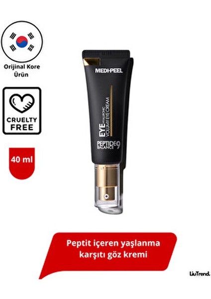 Peptide 9 Hyaluronic Volumy Eye Cream 40 ml Peptit Içeren Yaşlanma Karşıtı Göz Kremi M0548