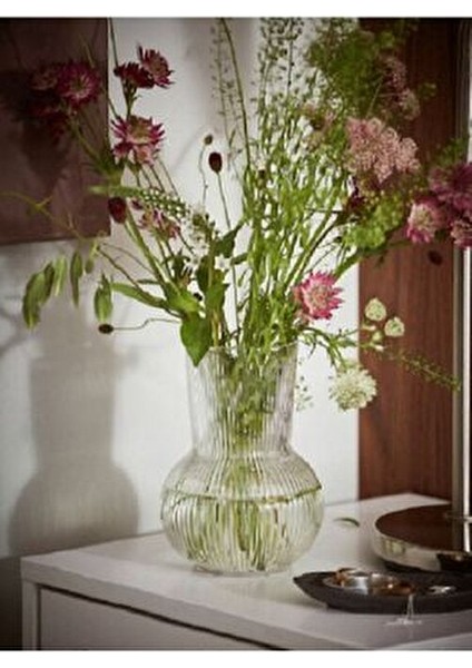 Dekoratif Cam Vazo 2'li 17 cm modelleri