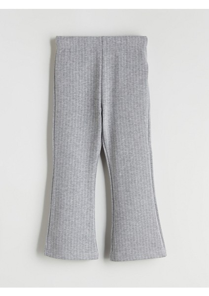 Yeni Sezon Beli Lastikli Ispanyol Paça Kız Çocuk Tayt