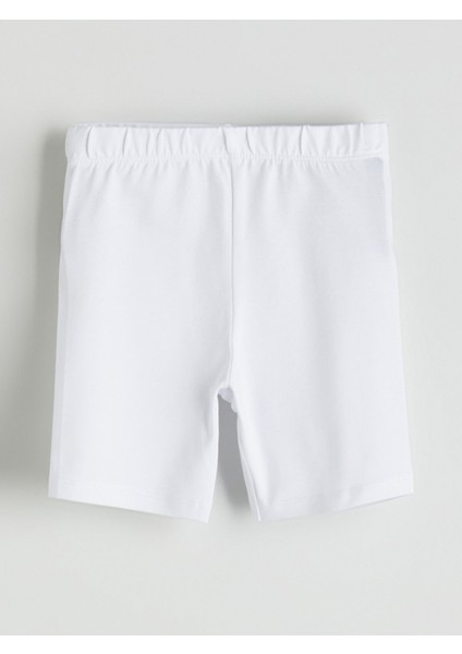 Yeni Sezon Beli Lastikli Kız Çocuk Kısa Tayt