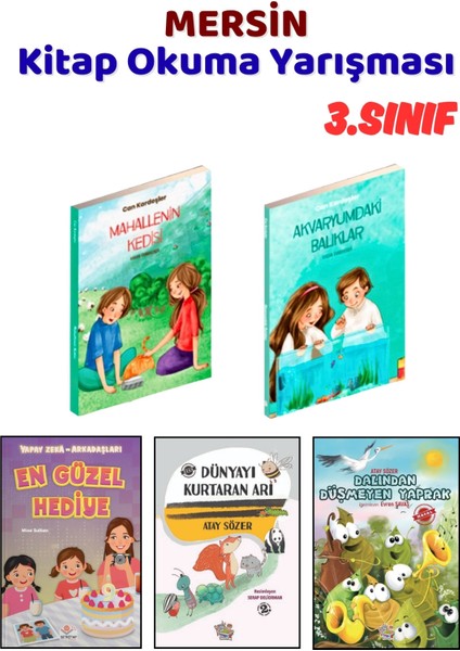 Mersin Kitap Okuma Yarışması 3.sınıf Kitapları, 5 Kitap Set, 3.sınıf Masal Öykü
