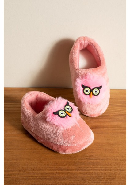 Kız Çocuk Panduf Ev Patiği Pamuk Astarlı Baykuş Figür Ev Kreş Ayakkabısı Sevimli Baykuş fiyatları