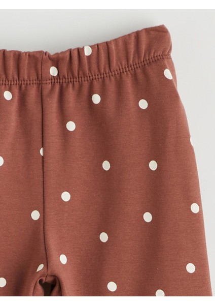 Yeni Sezon Beli Lastikli Puantiyeli Kız Çocuk Tayt fiyatları