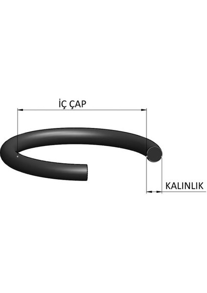 Kauçuk 4.50X1.50 O-Ring Nbr 70 Shore 1000 Adet fiyatları