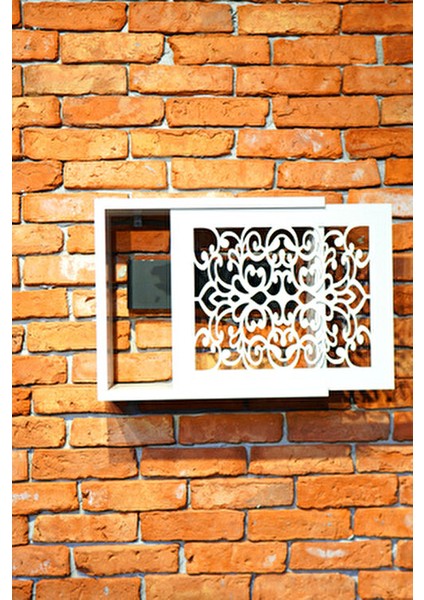 Beyaz Ahşap Modem Saklama Kutusu Sürgülü Model Yana Açılır Motifli 35Y x 35G x 11D fırsatları