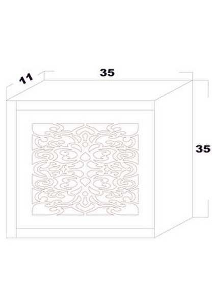 Beyaz Ahşap Modem Saklama Kutusu Sürgülü Model Yana Açılır Motifli 35Y x 35G x 11D indirimleri