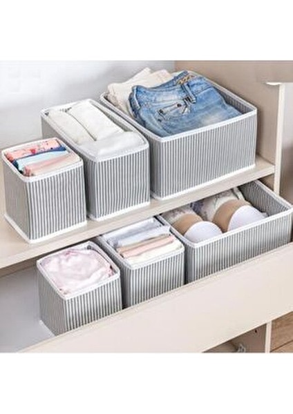 16 Parça Dolap Içi ve Çekmece Içi Düzenleyici Organizer Giysi, Çorap Saklama Kutu Seti fırsatları