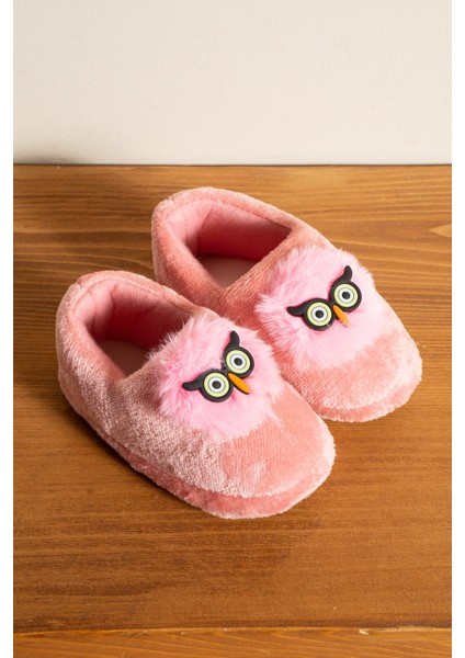 Kız Çocuk Panduf Ev Patiği Pamuk Astarlı Baykuş Figür Ev Kreş Ayakkabısı Sevimli Baykuş modelleri