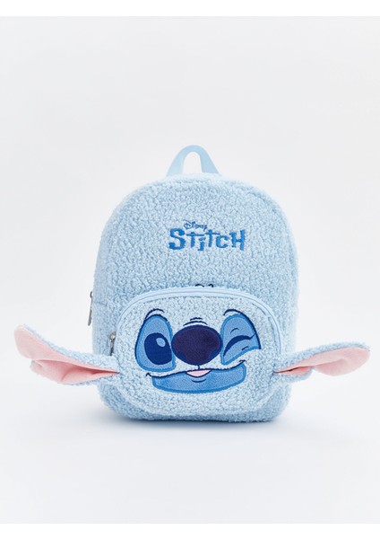 Yeni Sezon Lilo ve Stitch Nakışlı Kız Çocuk Pelüş Sırt Çantası