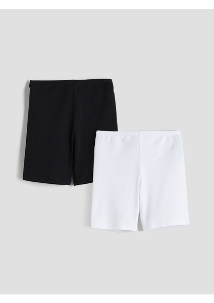 Yeni Sezon Beli Lastikli Kız Çocuk Tayt 2'li