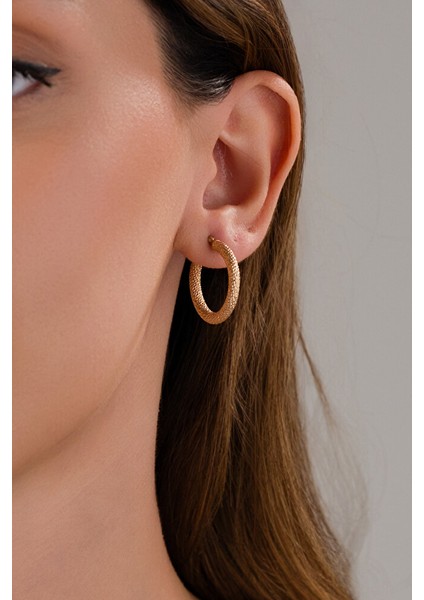 14 Ayar Altın M Boy Hasır Halka Küpe fiyatları