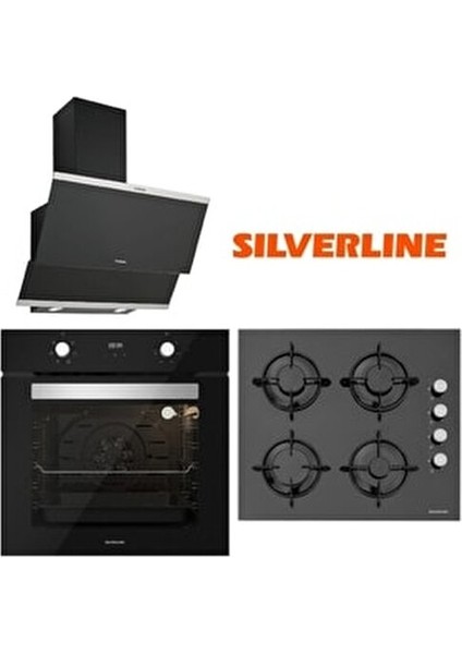 Siyah Cam Ankastre Set BO6502B02- CS5349B01 - 3420 Classy