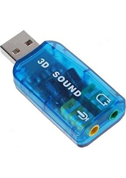 USB Ses Kartı 3D Sound USB Harici Ses Kartı