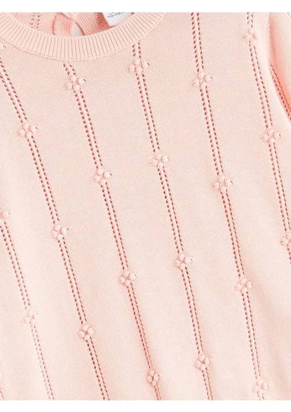 Yeni Sezon Bisiklet Yaka Ajurlu Kız Çocuk Triko Kazak fiyatları