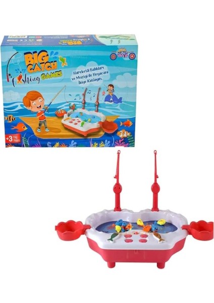 Müzikli, Havuzlu Balık Yakalama Oyunu, 8 Balık ve 2 Oltalı - Big Catch Fishing Game modelleri
