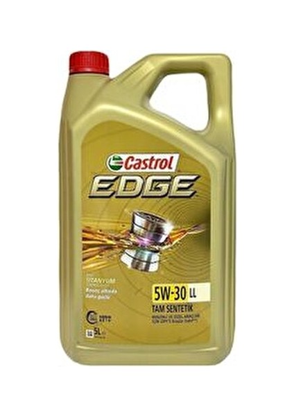Edge 5W-30 Ll Tam Sentetik Dpf Motor Yağı 5 L + Cam Suyu 80 ml