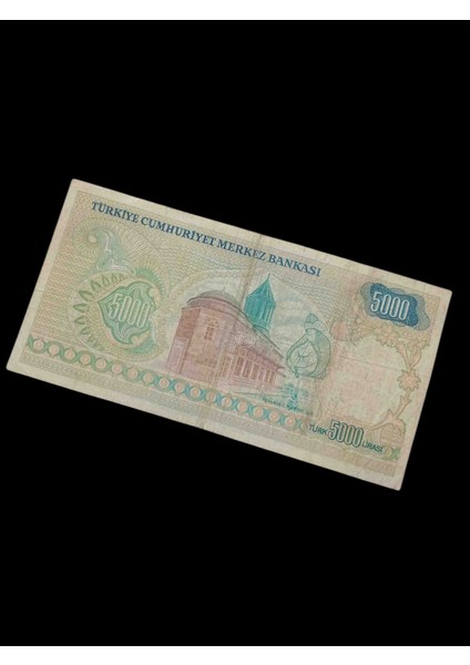 7. Emisyon 5000 Türk Lirası Kağıt Koleksiyon Para Hobi Hediye Antika Darpane fiyatları